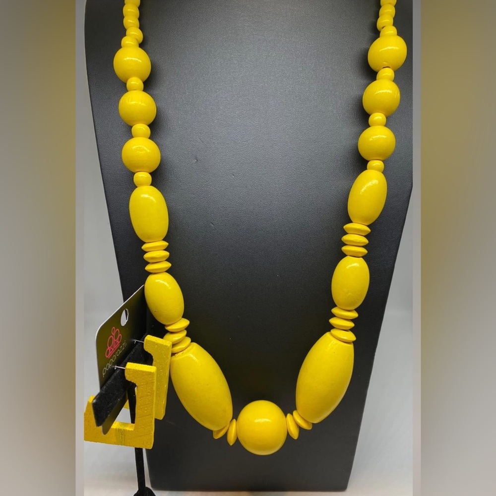 Paparazzi Yellow Beaded Necklace
